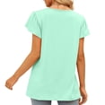 thumbnail image 4 of Hrsba Summer Shirts for Women,Summer Pullover Print Short Sleeve Crewneck Soft Ladies T Shirts Casual Tops, 4 of 9