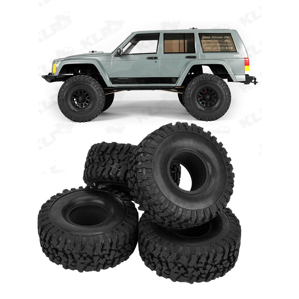 120mm 1.9 45mm RC Crawler Car Wheel Tyre Super Grip Tires with Sponge 4pcs Rubber Tires