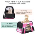 thumbnail image 3 of Easter Premium 900D Oxford Fabric Pet Bag with Sherpa Base & Nylon Webbing - 17x10x11.8 in - Ideal for Traveling and Everyday Use - Black, 3 of 7