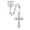 Multi Color, variant on 7 mm Mother & Child Cross Rosary Set - Multi Color