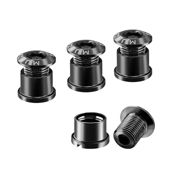 Eigraketly Tornillo de aleación para bicicletas de 4 piezas, tornillos universales para fijación de bicicletas, tornillos de rueda de cadena, piezas de Ciclismo Tipo 10 Eigraketly OD025072-10