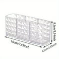 thumbnail image 6 of 3-Slot Clear Acrylic Makeup Brush Holder - Compact, Easy-to-Use Organizer for Cosmetic Brushes, Pens & Desk Accessories, 6 of 14