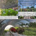 thumbnail image 3 of 90%-95% Shade Cloth, 4m x 4m Shade Net, Anti-Aging Black Mesh Tarp with Grommets, Garden Shade Mesh Tarp for Patio Plants, Swimming Pools, Chicken Coo, 3 of 5