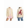 thumbnail image 3 of Women Long Sleeve Cardigan Sweater Casual Fashion Y2K Loose Fit Button Down Knit Sweater Coats Red L, 3 of 6