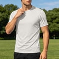 thumbnail image 3 of Luvrsol T Shirts for Men Pack Stretch Solid Crew Neck Basic Tee Flexible Soft Layering Daily Undershirts S-3XL, 3 of 8