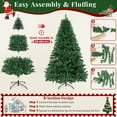 thumbnail image 4 of Laintene Artificial Christmas Tree, 6ft unlit Christmas Tree W/ 800 Branch Tips, Premium Spruce Green Xmas Tree with Folding Metal Stand, for Indoor/Outdoor Holiday Decoration, 4 of 10