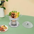thumbnail image 4 of 4-Pack Mini Chafing Dish Buffet Full Set, 1.3Qt Stainless Steel Catering Chafer with Lids, Pans & Fuel, Round Buffet Servers and Warmers for Wedding, Parties, Banquet and Catering Events, 4 of 9