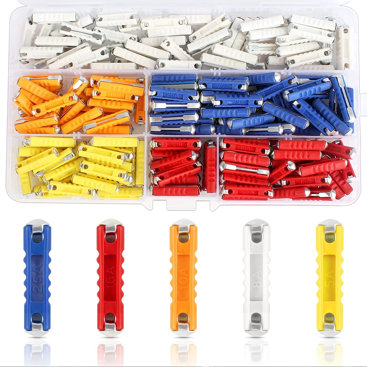 200Pcs European Automotive Fuse Old Car Fuses Continental Fuses Car