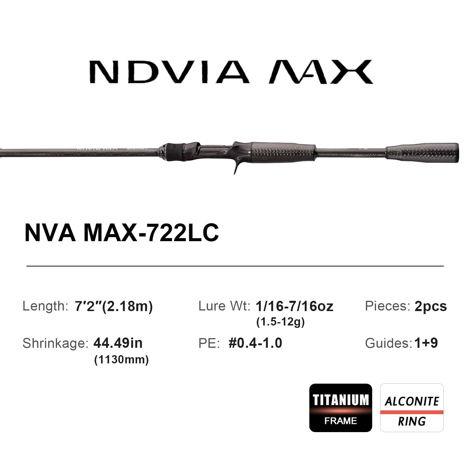 PURELURE NDVIA MAX Shore Spinning Rod 8'6'' - Saltwater Fishing