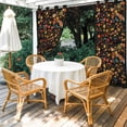 thumbnail image 4 of Outdoor Curtains for Patio Waterproof, Boho Black Flowers Outdoor Privacy Panels Grommet, Spring Abstract Watercolor Floral Leaf Blackout Outside Curtains for Porch/Cabana 54"x84", 2 Panels, 4 of 8