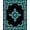 Black, Pattern 4, variant on ODIKA 2x3 Machine Washable Non-Slip Area Rug, Harbor Tapestry Radial Bloom Elegant Curved Motif Symmetrical High Traffic Rug, Blue, 561164