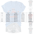 thumbnail image 3 of HEILAU Independence Day Shirts for Women American Flag Graphic Tees Print T Shirt V Neck Top Patriotic Tops, 3 of 3
