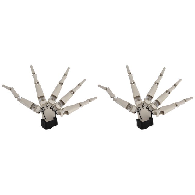 Dedos Articulados De Halloween, Extensiones De Dedos Articulados Ampliamente Aplicables DIY Plástico Duradero Interesante Para Juegos De Rol ANGGREK manos blancas