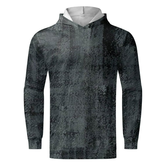 KaLI_store Mens T Shirt Men's Classic Long Sleeve Tee, Screen Print Script