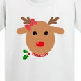 thumbnail image 4 of Inktastic Girl Reindeer Youth T-Shirt, 4 of 5