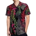 thumbnail image 4 of High Quality Hawaiian Shirts for Men Short Sleeve Aloha Beach Shirt Floral Summer Casual Button Down Shirts Blouses 77G6NS, 4 of 7