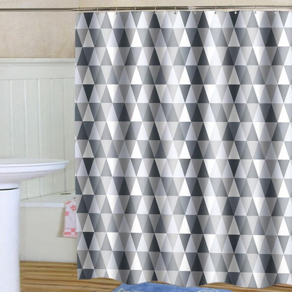 Shower Curtain Waterproof Polyester Fabric Liner Decorative Machine Washable 71"x79"