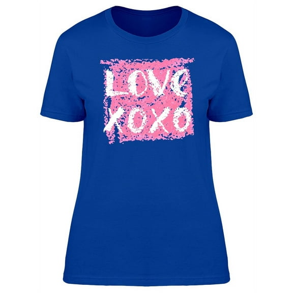 Love Xoxo Grunge Love T-Shirt Women -Image by Shutterstock, Female XX-Large