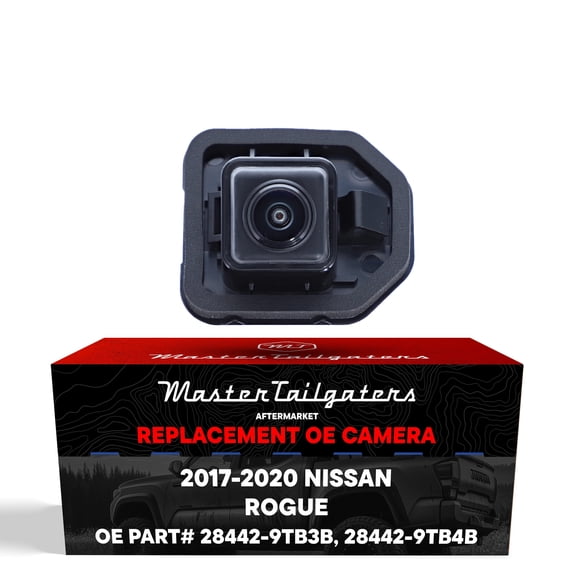 Master Tailgaters Replacement for Nissan Rogue w/ AVM (2017-2020), Rogue Hybrid w/ AVM (2017-2019) Rear View Backup Camera OE Part # 28442-9TB3B, 28442-9TB4B