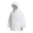 thumbnail image 2 of Mens Lightweight Jacket Full Zip Hooded Athletic Jacket Unlined Quick-Drying Waterproof Coat for Cycling Outdoor Size 3XL White, 2 of 9