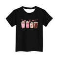 thumbnail image 5 of DxhmoneyHX Kids Valentine Shirt Love Heart Graphic Blouse Crewneck Long Sleeve Tee Tops Girls Valentines Day Tees 3-15Y, 5 of 5