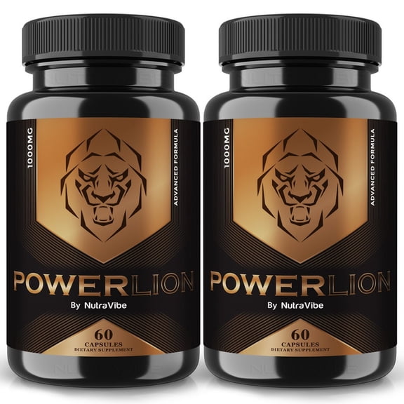 (2 Pack) PowerLion – Original Power Lion Capsules with a Natural Daily Blend for Energy & Wellness | Clean, Gentle, Easy-to-Swallow Pills (120 Capsules)