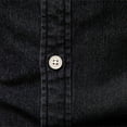 thumbnail image 6 of zfhfof Mens Pearl Snap Denim Shirt Long Sleeve Slim Fit Jean Shirt for Men Button Down Fall Fashion Causal Work Shirts, 6 of 9
