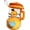 Orange, variant on Fruit Juicer Plush Toy Soft Stuffed Fruit Doll, Adorable Plush Cartoon Doll with Interactive Rotatable Juicing Feature Suitable for Adults