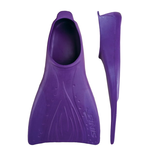 Aletas de natación FINIS Booster Fin, color morado, para niños de 6 a 8 años