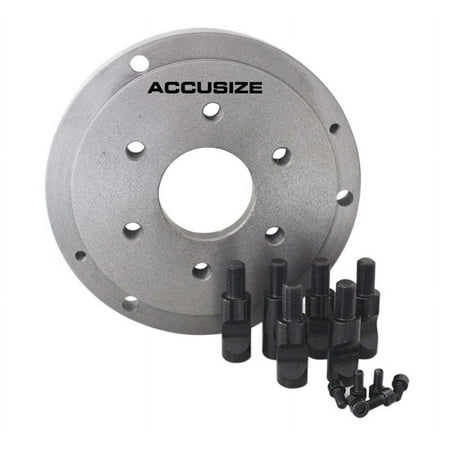 

Accusize D1 Type Adaptor for Most 3 Jaw Lathe Chucks Spindle Taper D1-5 Chuck Diameter: 8 2600-0515