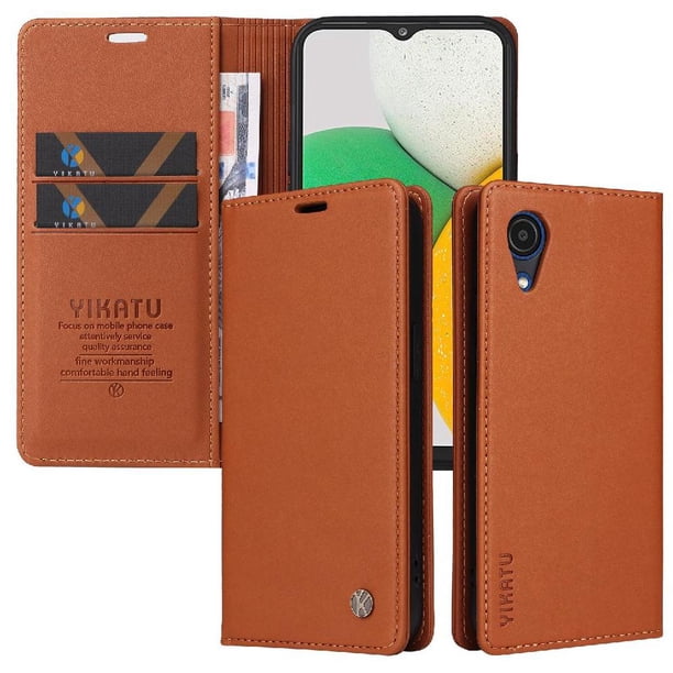 Funda para Samsung Galaxy A03 Core Estuche de Cuero PU Tipo Cartera con Ranuras para Tarjetas y Cierre Magnético