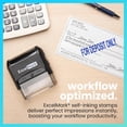 thumbnail image 2 of ExcelMark for Deposit ONLY - A1539 Self Inking Rubber Bank Stamp - Blue Ink, 2 of 5
