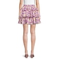 thumbnail image 3 of Time and Tru Women's Mini Skirt, 3 of 5