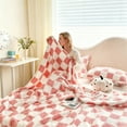 thumbnail image 5 of Large Fleece Blanket, Soft Warm Comfortable Cozy Oversized Nap Blanket, Air Conditioning Winter Throw for Bed Sofa Home Office Relaxation, Multi-purpose Use, 5 of 6