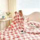 thumbnail image 4 of Manta de Lana Tirar la Siesta de Flanela Aire Acondicionado Manta 120x200cm, Manta de Lana Gruesa para Cama de Invierno Sofá Azul Rosa Café Verde Amarillo, 4 of 6