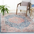 thumbnail image 2 of SAFAVIEH Madison Emmet Traditional Area Rug, Navy/Rust, 6'7" x 6'7" Square, 2 of 8