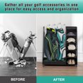 thumbnail image 3 of Golf Clubs Sets Golf Bag Organizer for Garage, Premium Wooden Golf Clubs Storage Rack Fit 2 Golf Bags, Golf Trunk Organizer for Car Garage Club Shed Basement,Black,Men's Golf Clubs Sets, 3 of 12