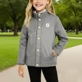 thumbnail image 2 of CYRBOKO Girls Jackets, Thermal Lightweight Windproof Full Zip Winter Outerwear Gray Size 3-4 T, 2 of 6