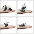 thumbnail image 4 of CNKOO 4PCS Simulation Solid Panda Figurines Toy Set Animal Miniature Decorations Cake Toppers for Kids Educational Toy, 4 of 7