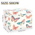 thumbnail image 5 of Yayeee Collapsible Cube Storage Bin with Lid Fabric Closet Decorative Basket with Handles, Colorful Butterflies, 5 of 7