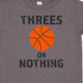 thumbnail image 4 of Inktastic Basketball Threes or Nothing Boys or Girls Toddler T-Shirt, 4 of 5