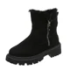 thumbnail image 3 of Nuevas botas de nieve de invierno para mujer, calzado antideslizante de terciopelo para caminar, botas cálidas cómodas y elegantes con cremallera, zapatos informales ligeros de algodón para mujer, 3 of 5