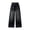 Black, variant on TIREOW Girls Cotton Jeans Wide Leg Elastic High Waist Denim Trousers Casual Spring Autumn Loose Streetwear Denim Pants