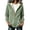 Mint Green(Ladies Hoodies ), variant on Women's Fleece Lined Zip Up Hoodie Sherpa Warm Drawstring Pocket Winter Jacket