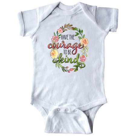 

Inktastic Have the Courage to be Kind with Watercolor Flowers Gift Baby Boy or Baby Girl Bodysuit