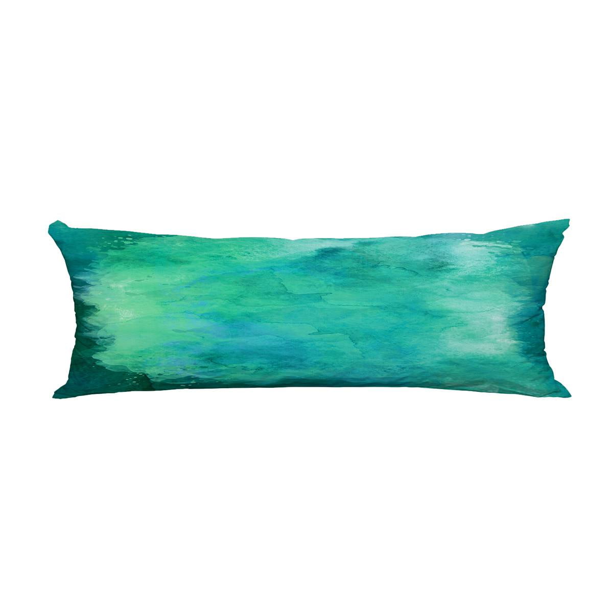 ECZJNT Blue Green Aqua Teal Turquoise Paper Pillow Cover Body