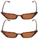 thumbnail image 1 of 2 piezas Gafas de sol de imprenta de leopardo Gafas de oculares de marco pequeño gafas de protección de rayos UV accesorios de gafas delicadas, 1 of 5