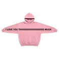 thumbnail image 6 of XIAONU Unisex Adult Couple Hug Design Pullover Hoodie Soft Casual Streetwear Cozy Loungewear Comfortable Wear, 6 of 6