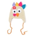 thumbnail image 1 of Sombrero de pavo perfecl para niños tejido de invierno cálido color beige, 1 of 7