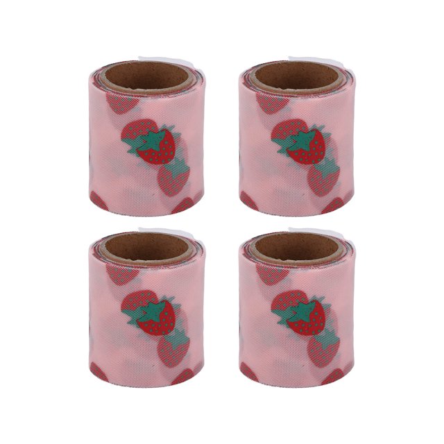 4 Uds. De tela de tul para manualidades, rollos de tul con purpurina de poliéster sinfónico, resistencia a la abrasión, 6cm, rosa coreano